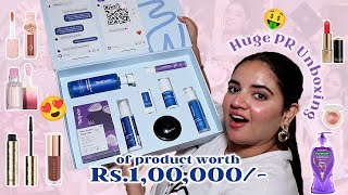 PR Unboxing Worth ₹1,00,000/-🫣😮 Makeup/Fashion/Jewellery/Skincare!?!✨ Is it worth your money?🤑