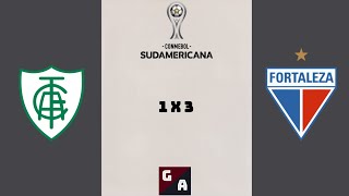 GOL AMÉRICA MG 1 X 3 FORTALEZA COPA SUL AMERICANA 2023 NARRAÇÃO 📻