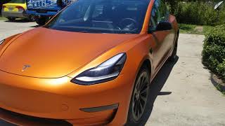 Tesla model3 3M wrap color change