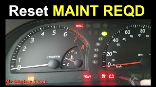 Reset 2002, 2003, 2004, 2005, 2006 Camry Maintenance Light - MAINT REQD