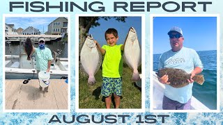 New Jersey Fishing Report August 1st #fishingreport #fishing #surffishing