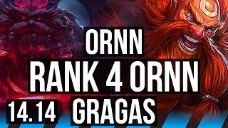 ORNN vs GRAGAS (MID) | Rank 4 Ornn, 4/2/20 | EUW Challenger | 14.14