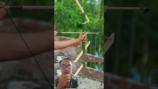 Panah ini terbuat dari bambu #archery #toys #diy #bambooart #bamboo #slingshots #cocacola #funny