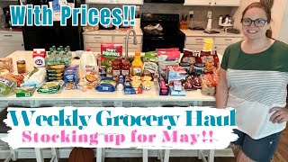 $180 Weekly Grocery Haul | Stocking up for the month!!