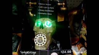 Animated Halloween Rotary Phone.