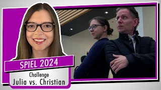 SPIEL 2024: Julia gegen Christian von Format C - Die Meeps-Challenge auf der Neuheitenschau