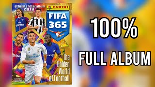 Panini Full Sticker Album FIFA 365 2018 100% - COMPLETE, LLENO, COMPLETO, ЗАПОЛНЕННЫЙ