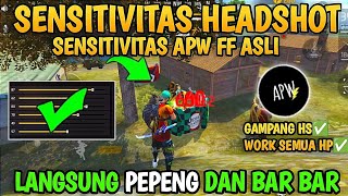 SENSITIVITAS APW FF ASLI 2024🥵SENSITIVITAS FF AUTO HEADSHOT TERBARU 2024✅APW FF ASLI⚙️