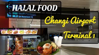 SG VLOG #4 Makan Halal di Changi Airport Terminal 1 | Wang Nasi Lemak Kukus dan Staff Canteen