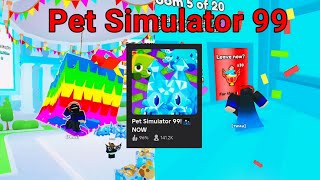 🥳 Pet Simulator 99 تحديث المليونير عالم جديد خاطر ولا تطلع