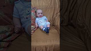 Mashallah my 3 month old kids beautiful video. Muhammad Umar laughing  #newbornbaby