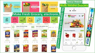 Make Fresh Single Vendor Grocery App || Grocery Store