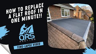 HOW TO REPLACE A FLAT ROOF IN JUST ONE MINUTE!!