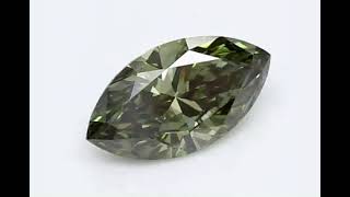 1.11 Carat Diamond Fancy Marquise Cut IGI Certified Lab Grown Fancy Deep Green #labgrowndiamond