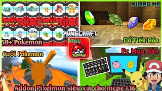 Cách Cài Addon Pixelmon Bản Mới Siêu Nhẹ Siêu Xịn Cực Đẹp Cho mcpe 1.14, 1.16 | KIDING MC