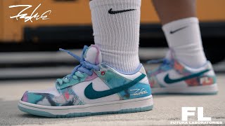 FUTURA x NIKE SB DUNK LOW "BLEACHED AQUA" | REVIEW, SIZING, & ON-FOOT