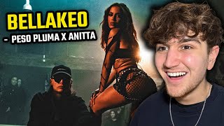 BRAZILIAN FUNK Meets REGGAETON [BELLAKEO - PESO PLUMA X ANITTA] (REACTION)