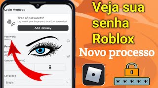 Como encontrar a senha do Roblox se você a esqueceu (novo processo) |  Veja a senha do Roblox..?