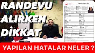 Randevu Alırken Nelere Dikkat Edilmeli - İkamet İznine Başvuranlar Dikkat ⛔️