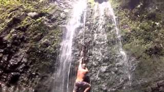 Seven Falls Waterfall Climb Oahu, Hawaii