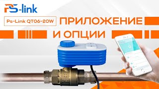 Добавление в приложение и осмотр опций Шаровый кран Ps-Link QT06-20W