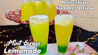 Refreshing Summer Special Drink | Mint Syrup Lemonade | Cooling Summer Beverage in Minute