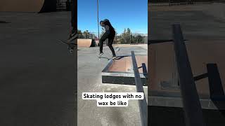 Skating with no wax is pain #skateboarding #skatelife #skatepark