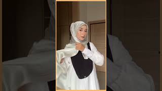 Tutorial Hijab Segiempat Motif. Link Produk ada di video terkait