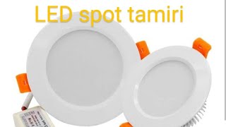 sıva altı LED spot tamiri..