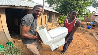 I MOVED ON !!! Fixing MODERN Toilet in our 2 BEDROOM HOUSE in The Village