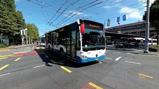 Buses in Luzern (Lucerne), Switzerland