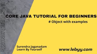 Objects with examples || Java Tutorial for Beginners