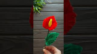 How to Make Calla Flower from Chenille Wire DIY Pipe Cleaner Flowers