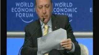 Crazed Turk PM Erdogan loses rag with Peres at Davos