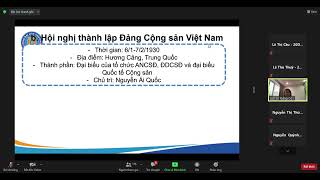 CHƯƠNG 1 - PHẦN I - 3b - 3c (hội nghị thành lập ĐCSVN - cương lĩnh chính trị đầu tiên của Đảng)