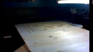 Taglio laser Legno lamellare di abete da 10mm - Live stream di Ideatagliolaser.it