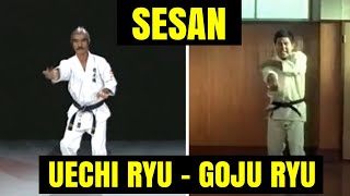 Seisan comparado - Uechi Ryu (S.Gushi) & Goju Ryu (M.Higaonna)