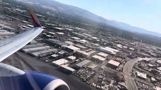 RENO ROAR! Southwest Airlines 737-800 takeoff out of Reno Int. Airport