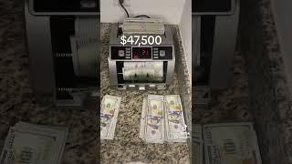 $47,500 Money Counter Count - Cash Money Count