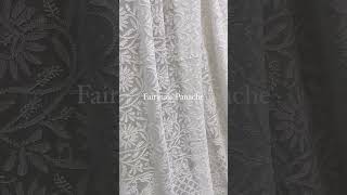 Chikankari hand embroidered full jaal saree crafted on pure Georgette