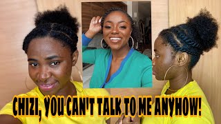 Cute Flat Twist Hairstyle Under 20 mins!|Chizi Duru’s Famous Flat Twist Hairstyle 😍 #shorts