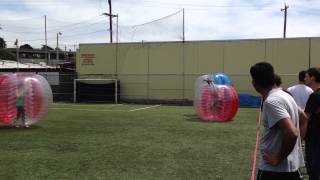 Bubble soccer with SF Urban Adventure Club