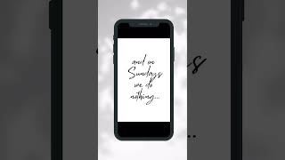 Sunday template #shortvideo #tutorial #template