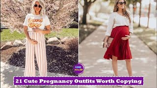 21 Cute Pregnancy Outfits Worth Copying | Maternity Clothes Ideas