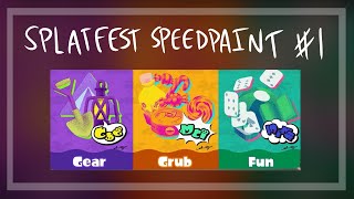 Splatfest Speedpaint 1 - Gear, Grub and Fun