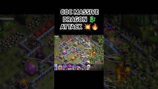 COC MASSIVE DRAGON 🐲🐉 ATTACK 🥵🔥💥// #COC #gaming #games @Pandey_2006 281 dragon level 1