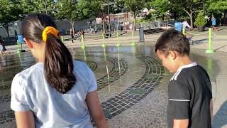 Dancing waters in Manhattan