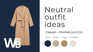 How to style neutral coats in winter | Minimalist wardrobe