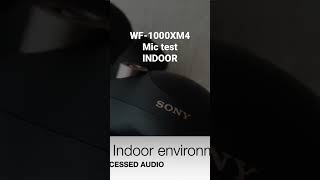 Sony WF-1000XM4 MIC test indoors with Heavy Rain #shorts #sony #short