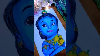 Krishna Janmashtami | Little Krishna drawing| #shorts #krishna #janmashtami